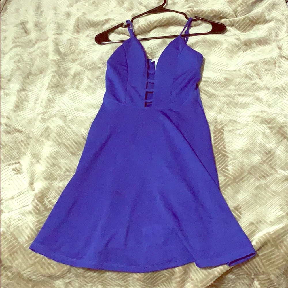 Electric/Modern Blue Semi-Formal Dress